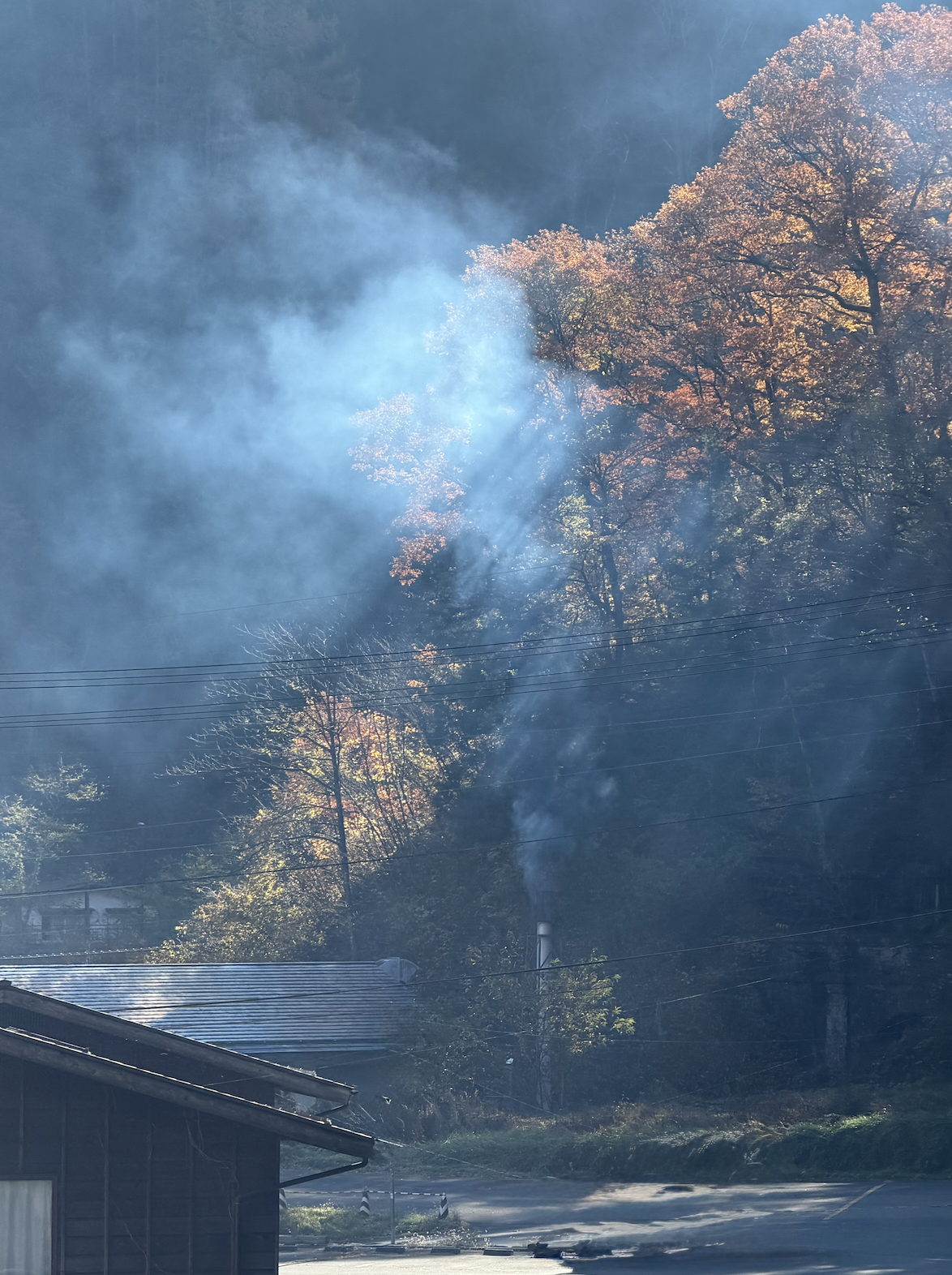 Traditional street view in Narai-juku